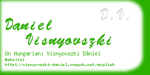 daniel visnyovszki business card
